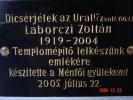 Győr-Ménfőcsanak, Laborczi Zoltán emléktábla