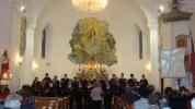 A tatai református gimnázium kórusa a pókaszepetki katolikus templomban a zalaistvándi templom javára rendezett hangversenyen