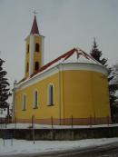 Bakonytamási, templom télen