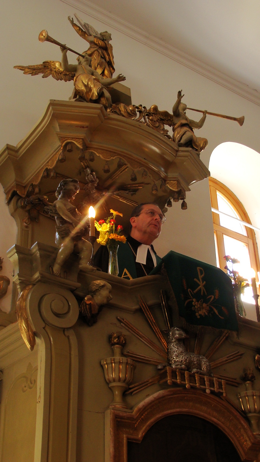 Boba, Ittzés János püspök a szószéken, 2010. július 11.