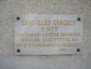 Edve, Edvi Illes Gergely emléktáblája