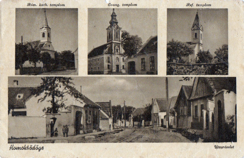 Homokbödöge, régi képeslap