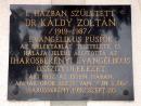 Iharosberény, Káldy Zoltán emléktábla