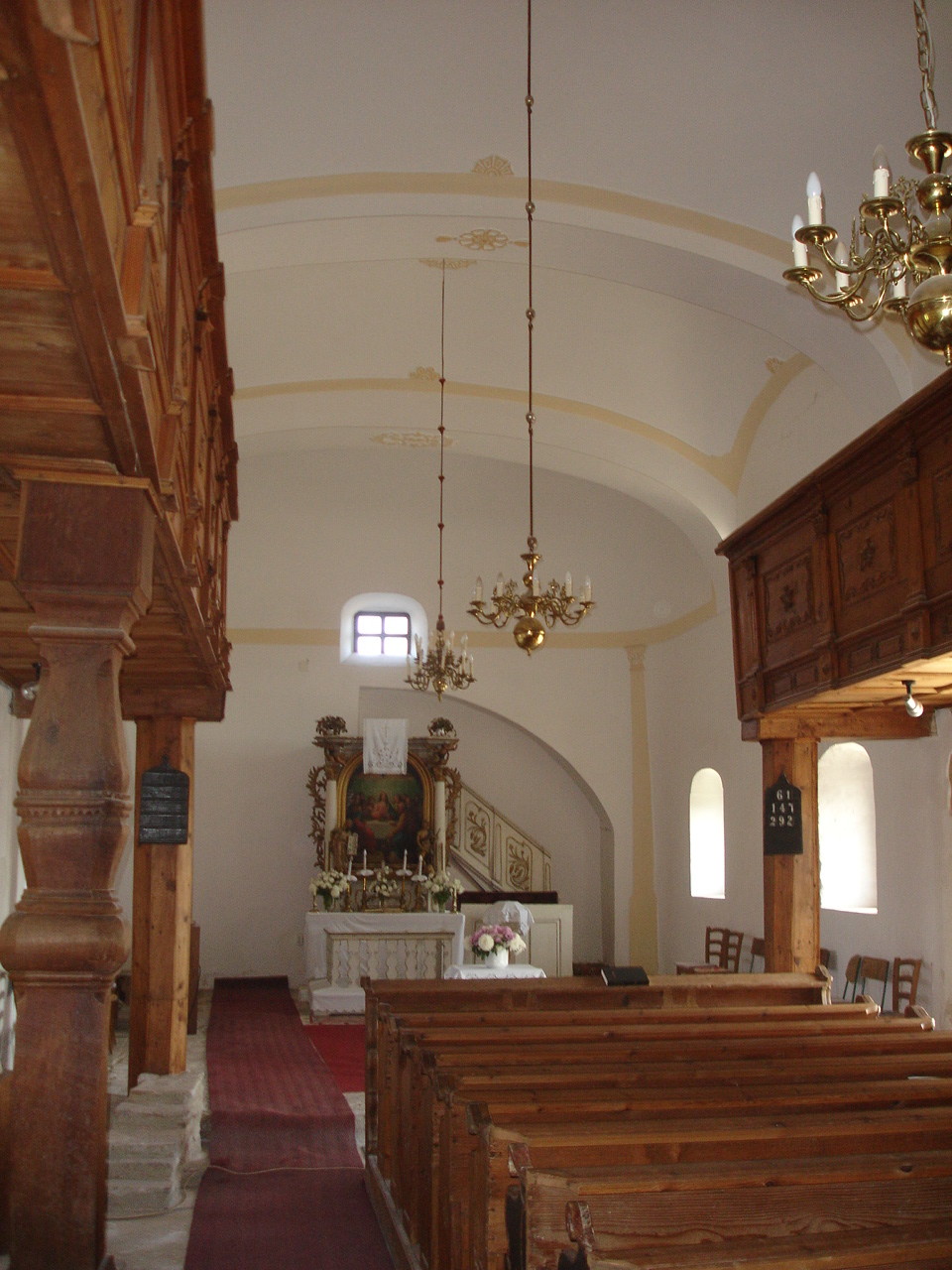 Kővágóörs, templombelső