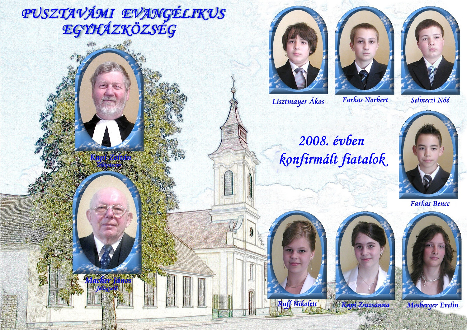 Mór, 2008-as konfirmációi tablókép