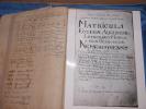 Nemescsó, matricula