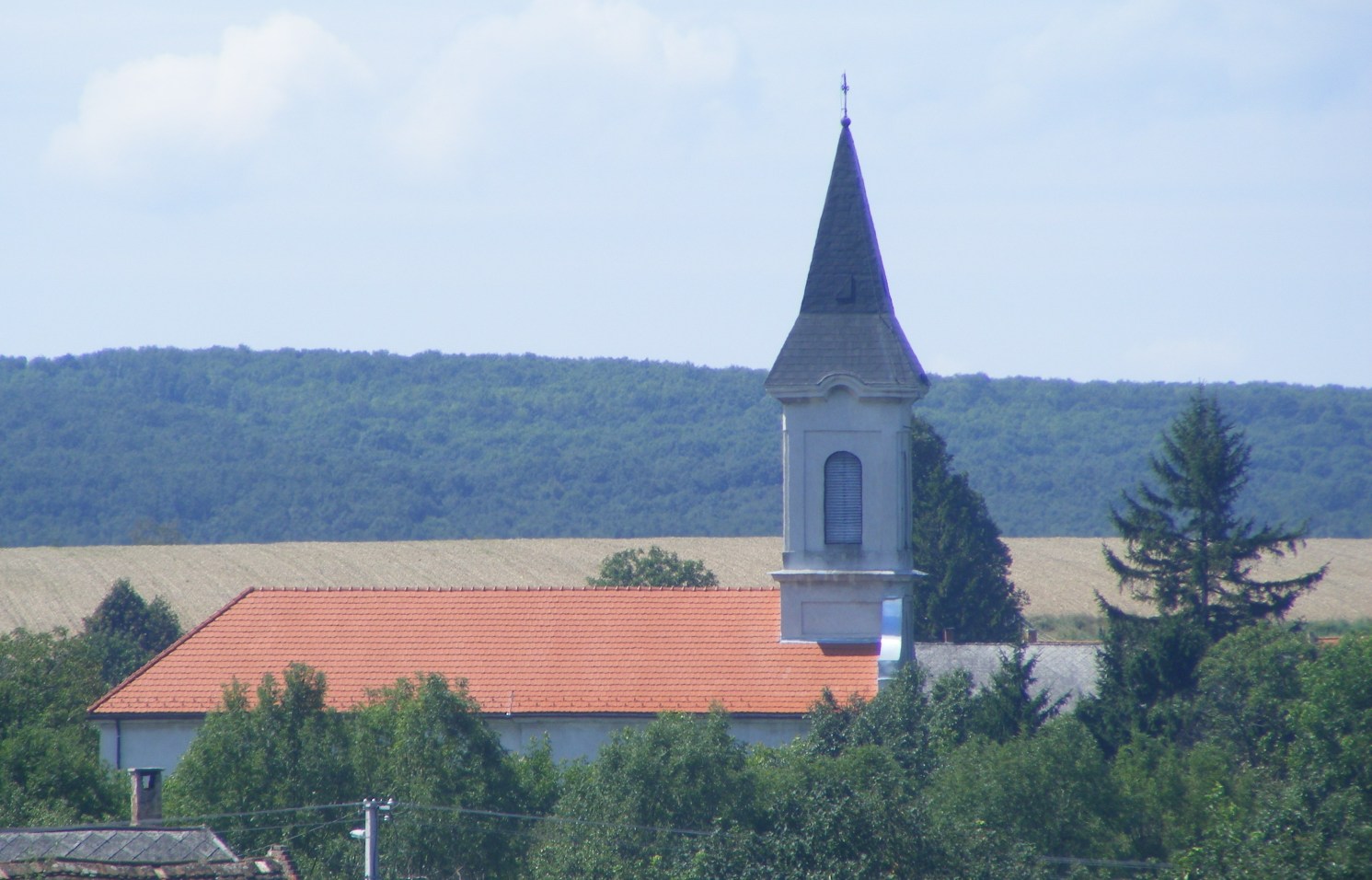 Tési templom a malomtól
