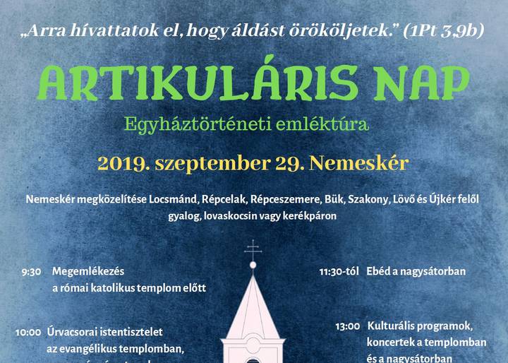 Artikuláris nap Nemeskéren Artikuláris nap Nemeskéren