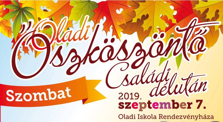Őszköszöntő családi nap Oladon Őszköszöntő családi nap Oladon