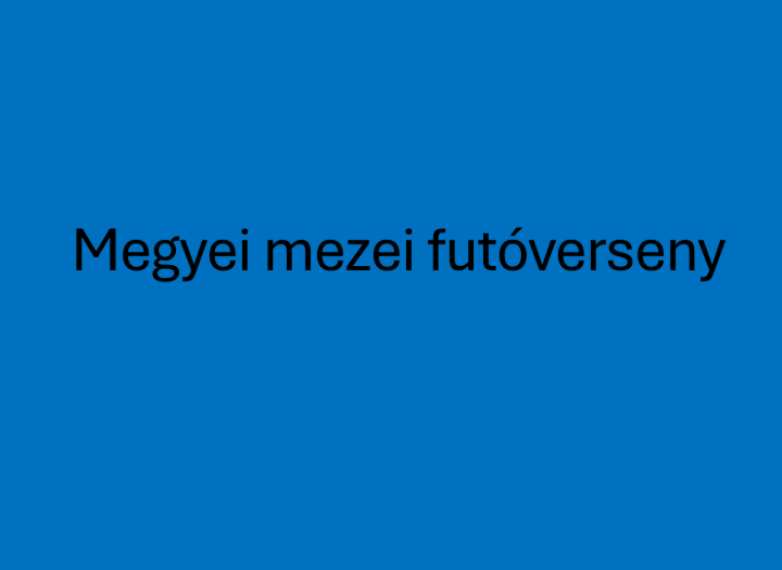 V�rmegyei mezei fut�verseny