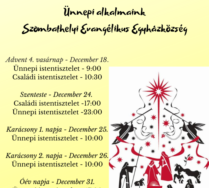 nnepi istentiszteleti alkalmaink 