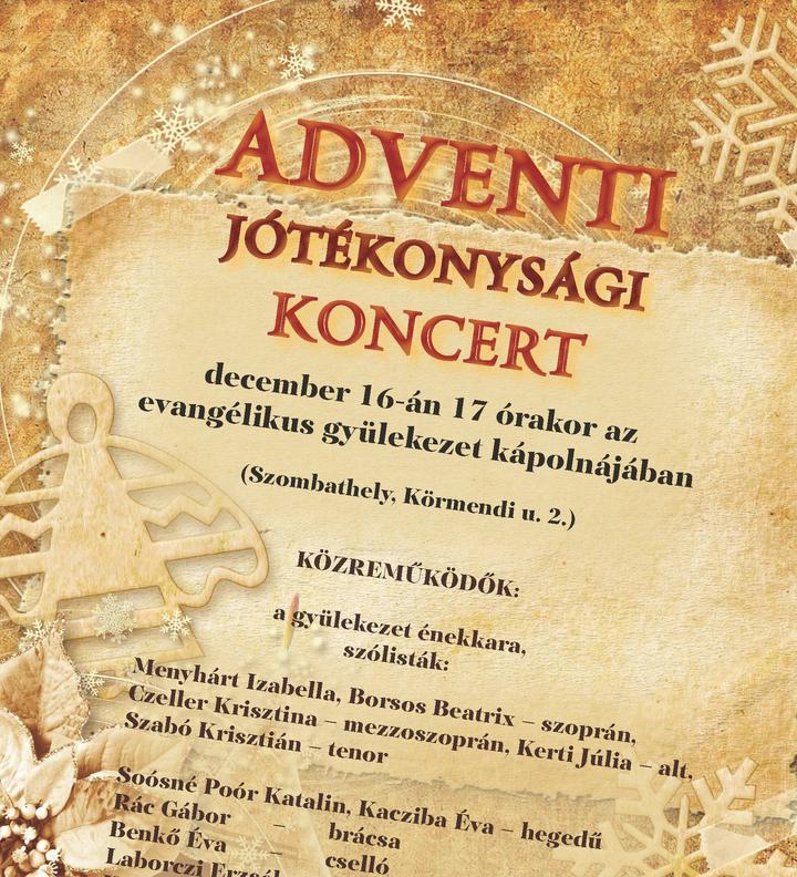 Adventi jtkonysgi koncertet szerveznk